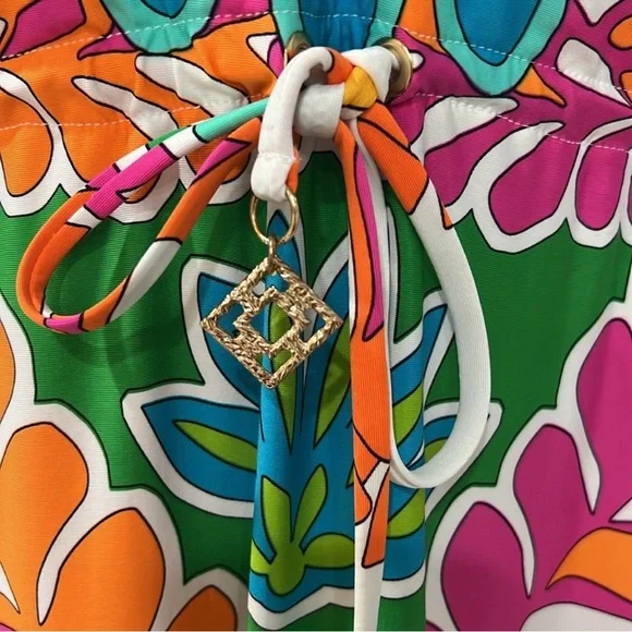 Trina Turk Vibrant Multicolor Halter Dress/coverup